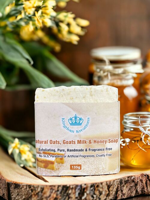 Natural Oats, Goats Milk & Honey Soap