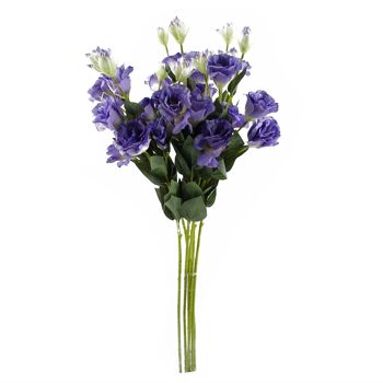 Pack de 6 x Fleurs Artificielles Tige de Rose Sauvage Violette - 6 Fleurs 80cm 2