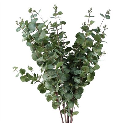 Confezione da 6 foglie artificiali di eucalipto da 100 cm