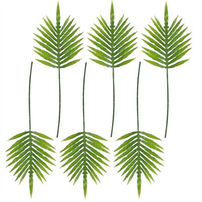 Pack of 6 x Artificial Foliage Green Monstera Leaf 95cm