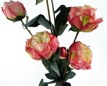 Fleur artificielle de pivoine rose 3