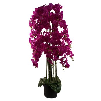 Plante d'orchidée violette géante - Artificielle - 189 fleurs REAL TOUCH 1