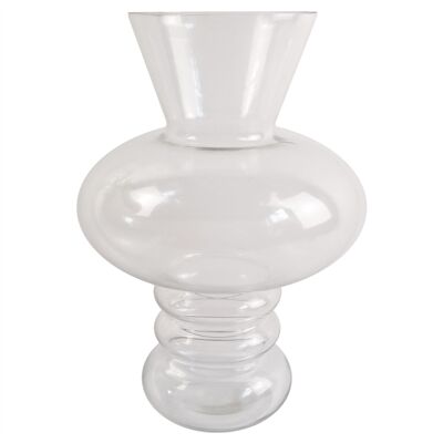 Vase en verre Bulle Vase en verre transparent 35 cm