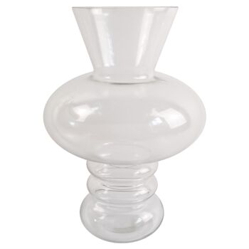 Vase en verre Bulle Vase en verre transparent 35 cm 1