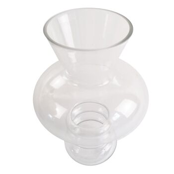 Vase en verre Bulle Vase en verre transparent 35 cm 3
