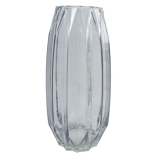 Glass Vase Clear Contemporary Glass Vase 30cm