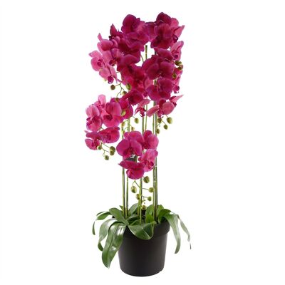 Grande pianta di orchidea rosa - Artificiale - 41 fiori REAL TOUCH