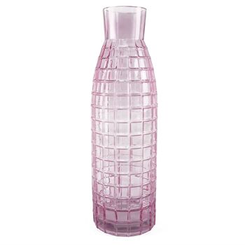 Vase en verre de présentation de lys et de fougère rose, 100 cm, feuille 4