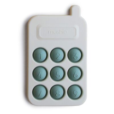 Mushie - Jouet Presse Téléphone pour Bébé - Fabriqué avec du silicone 100% de qualité alimentaire - 100% exempt de BPA, BPS, PVC et phtalates