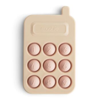 Mushie - Jouet Presse Téléphone pour Bébé - Fabriqué avec du silicone 100% de qualité alimentaire - 100% exempt de BPA, BPS, PVC et phtalates 3