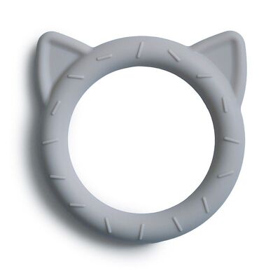 Mushie - Anello da dentizione per gatti - Realizzato con silicone alimentare al 100%.
100% privo di BPA, BPS, PVC e ftalati - 8,89 x 1,27 x 10,46 cm