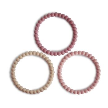 Mushie - Bracelet de Dentition Perle - silicone 100 % alimentaire - 100 % exempt de BPA, BPS, PVC et phtalates - 7 ,62 x 7,62 cm 4