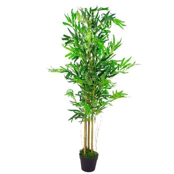 Plantes de bambou artificielles arbres 120 cm vraies cannes de bambou