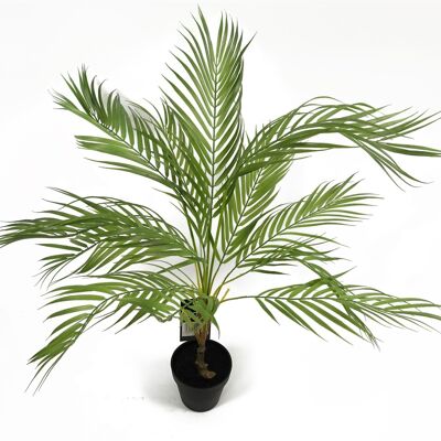 Pianta artificiale di palma Areca da 70 cm con vaso