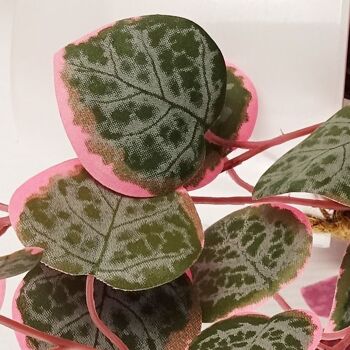 Plante artificielle rose suspendue en pot de 90 cm, réaliste – Chaîne de cœurs 2