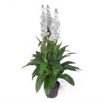 Plante d'orchidée artificielle 100 cm blanche 100 cm plantes fleurs 1