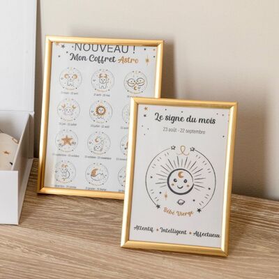 Set of 2 golden POS frames for the Astro collection