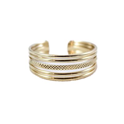 Gold-plated April ring