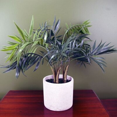 Pianta di palma artificiale in vaso decorativo da 40 cm
