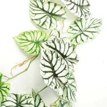 Plante suspendue artificielle de 120cm, lumière réaliste en écailles de Dragon Alocasia 4