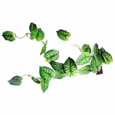 120 cm künstliche Hängepflanze, realistische Alocasia-Drachenschuppe, natürliches Aussehen