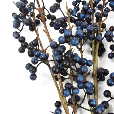 Artificial Blue Christmas Festive Berry Spray 70cm