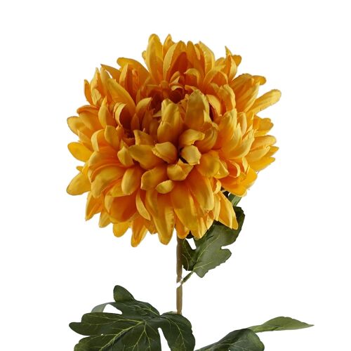 Artificial Flowers Extra Large Reflex Chrysanthemum - Gold 75cm