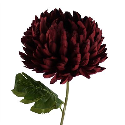 Fiori artificiali Crisantemo riflesso extra large - Rosso 75 cm