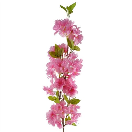 Artificial Flowers Pink Blossom Stem 100cm