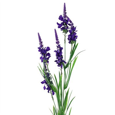 Fleurs artificielles pied d'alouette violet tige artificielle 80cm