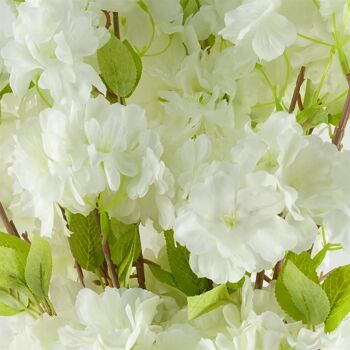 Fleurs artificielles tige de fleur blanche 100cm 2