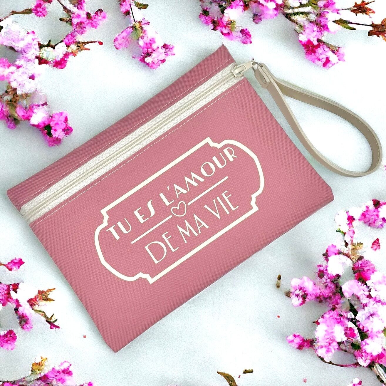 Pouch M, “Sei l'amore della mia vita” Brooklyn rosa cipria