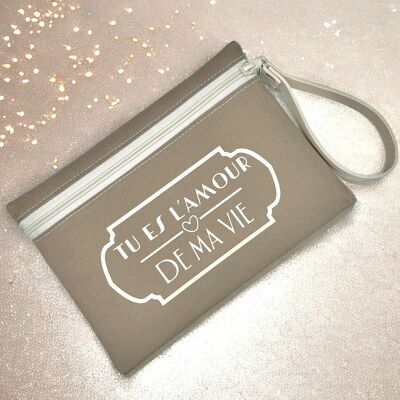 Bolsa M, "Eres el amor de mi vida" Brooklyn beige