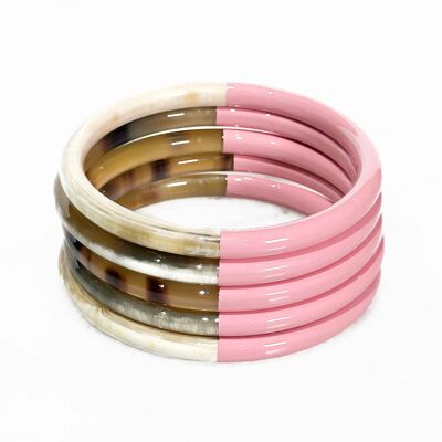 Buntes Armband aus echtem Horn – Farbe 197C