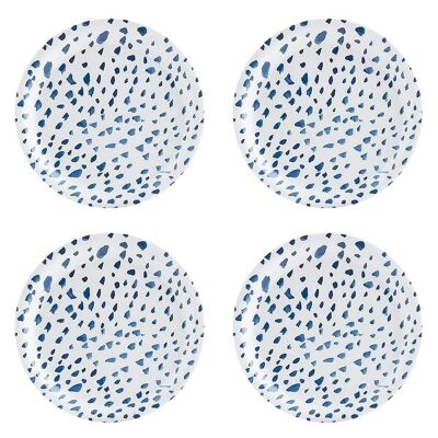 Little Dot - Bleu 4 sous-verres Ø 11 cm