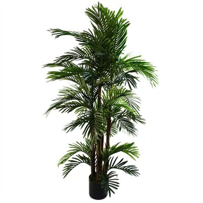 Albero artificiale di palma Areca con design a foglia, 150 cm