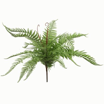 Künstliche Farnpflanze, 60 cm, künstliches buschiges Dixie-Holz