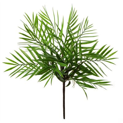 Pianta di felce artificiale realistica pianta di cespuglio di palma di bambù artificiale da 40 cm