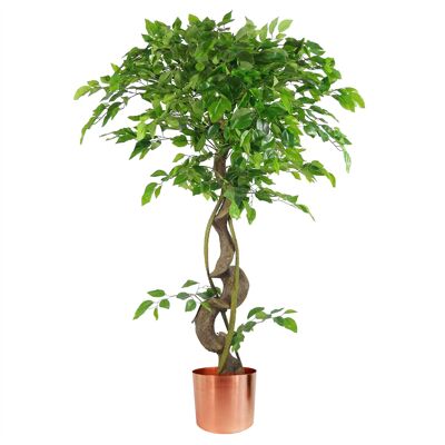 Künstlicher japanischer Fruticosa-Ficusbaum Kupfer 120 cm