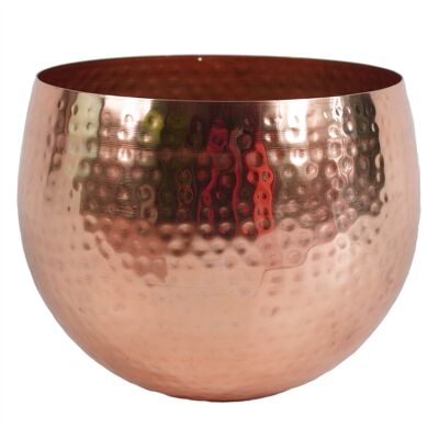 Large Metal bowl 22 x 18cm Copper Colour Edge