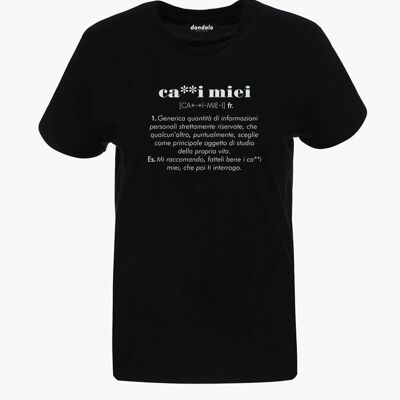 T-Shirt "Ca ** my"__M / Nero