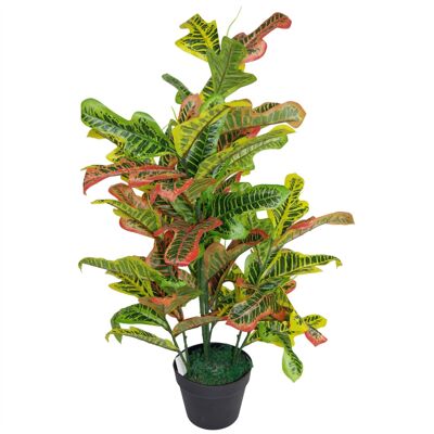 Plantes artificielles tropicales 90 cm Croton Large