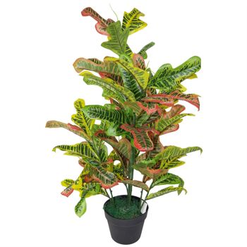 Plantes artificielles tropicales 90 cm Croton Large 3
