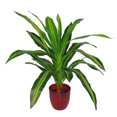Tropische Kunstpflanzen, 90 cm große Dracaena-Zimmerpflanze