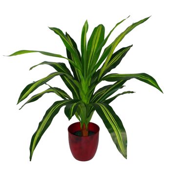 Plantes artificielles tropicales plante d'intérieur Dracaena 90 cm 2