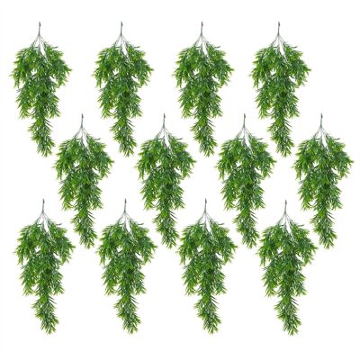 Artificial Hanging Thyme Large Plants Bundle - Pack of 12