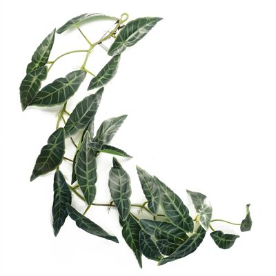Planta colgante artificial de hojas