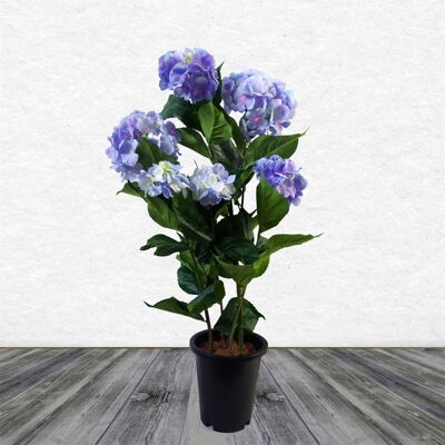 Plante d'hortensia artificielle bleue