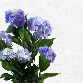 Plante d'hortensia artificielle bleue 2
