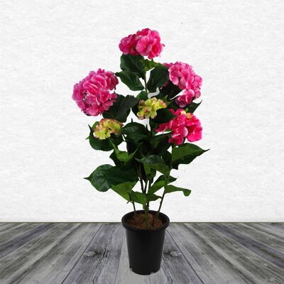 Planta De Hortensia Artificial Rosa